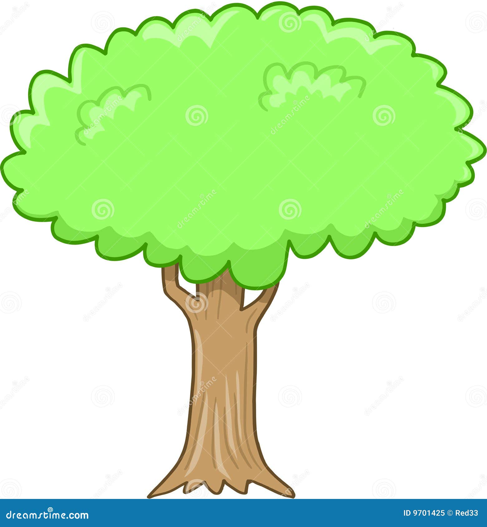 Big Tree Vector Illustration Royalty Free Stock Photo - Image: 9701425