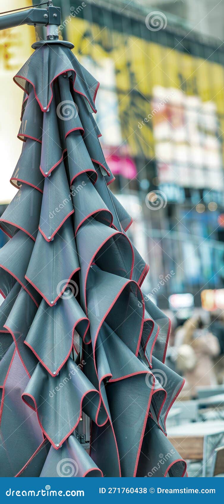 Big Umbrella in Times Square, New York Stock Photo Image of midtown