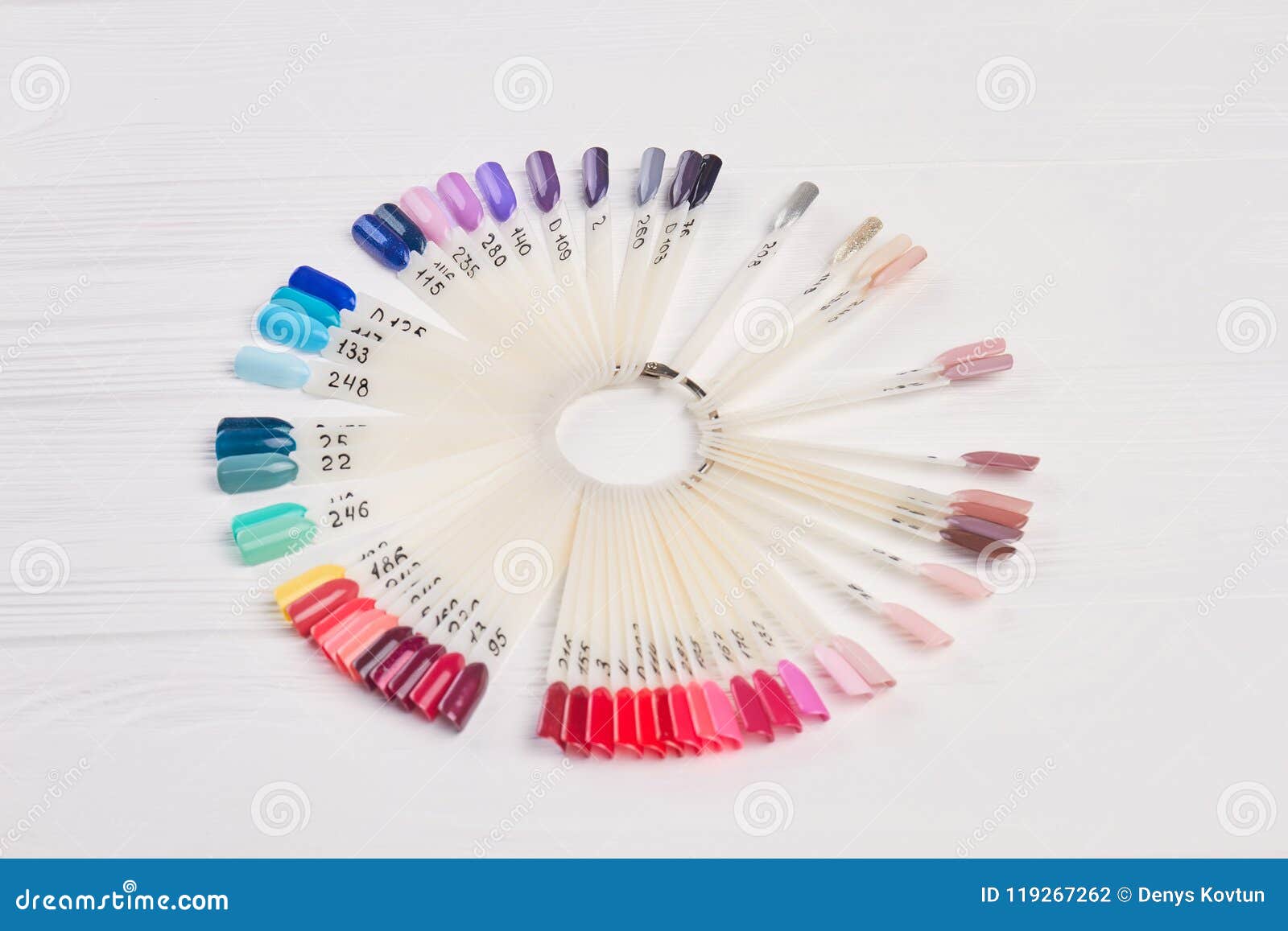 Big Variety Of Nail Color Samples. Stock Photo - Image of example ...