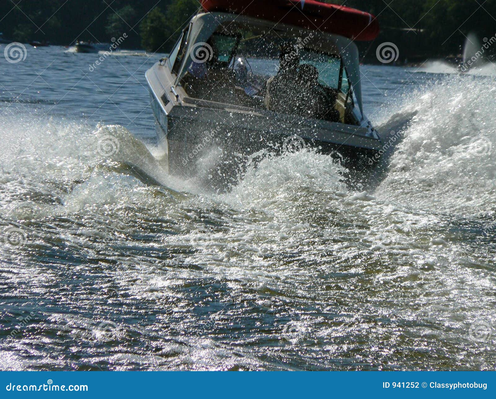 Big Wake Boating stock photo. Image of boat, water, lake 941252
