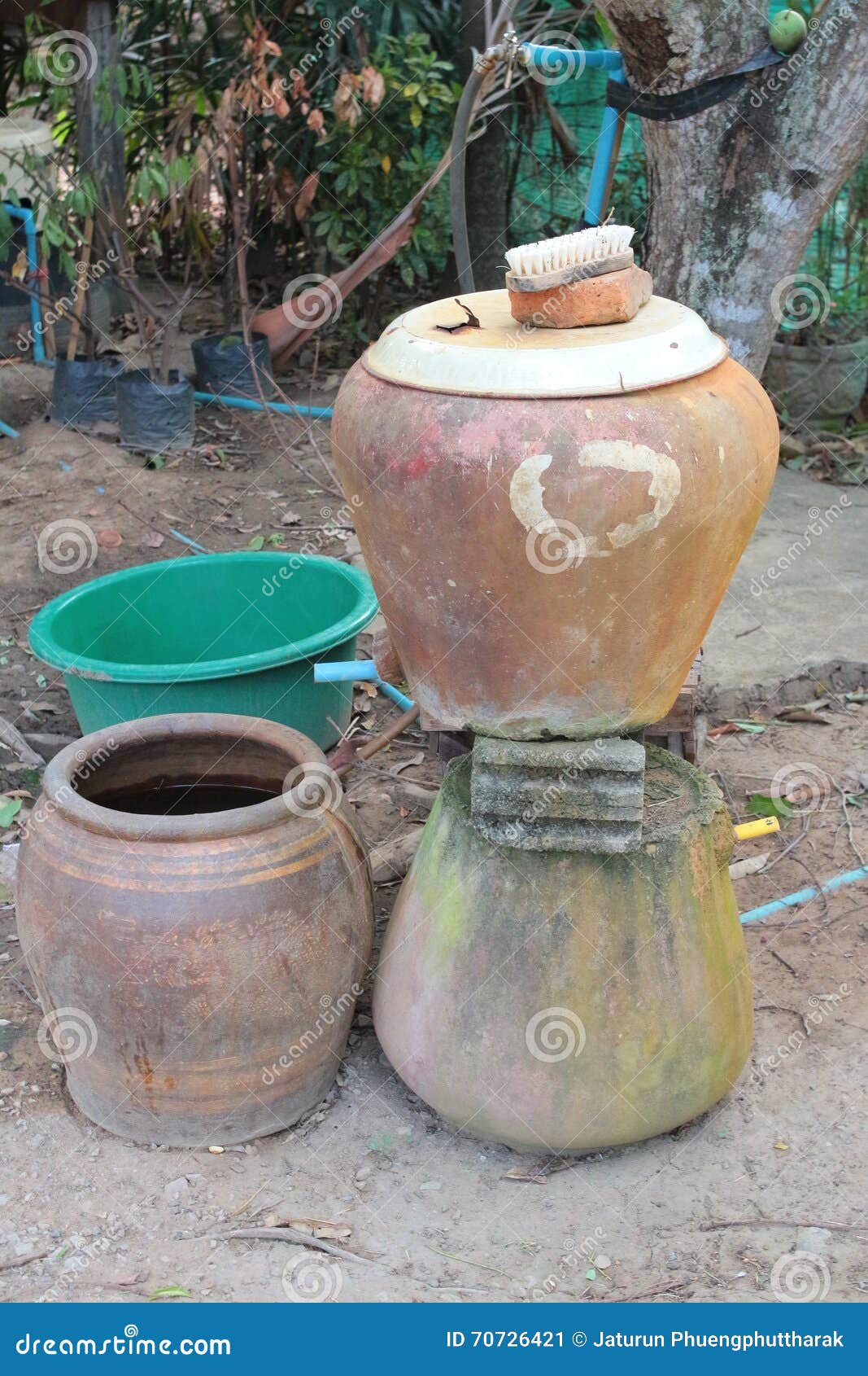 The Big Water Jar in Thailand Stock Image Image of water, nature