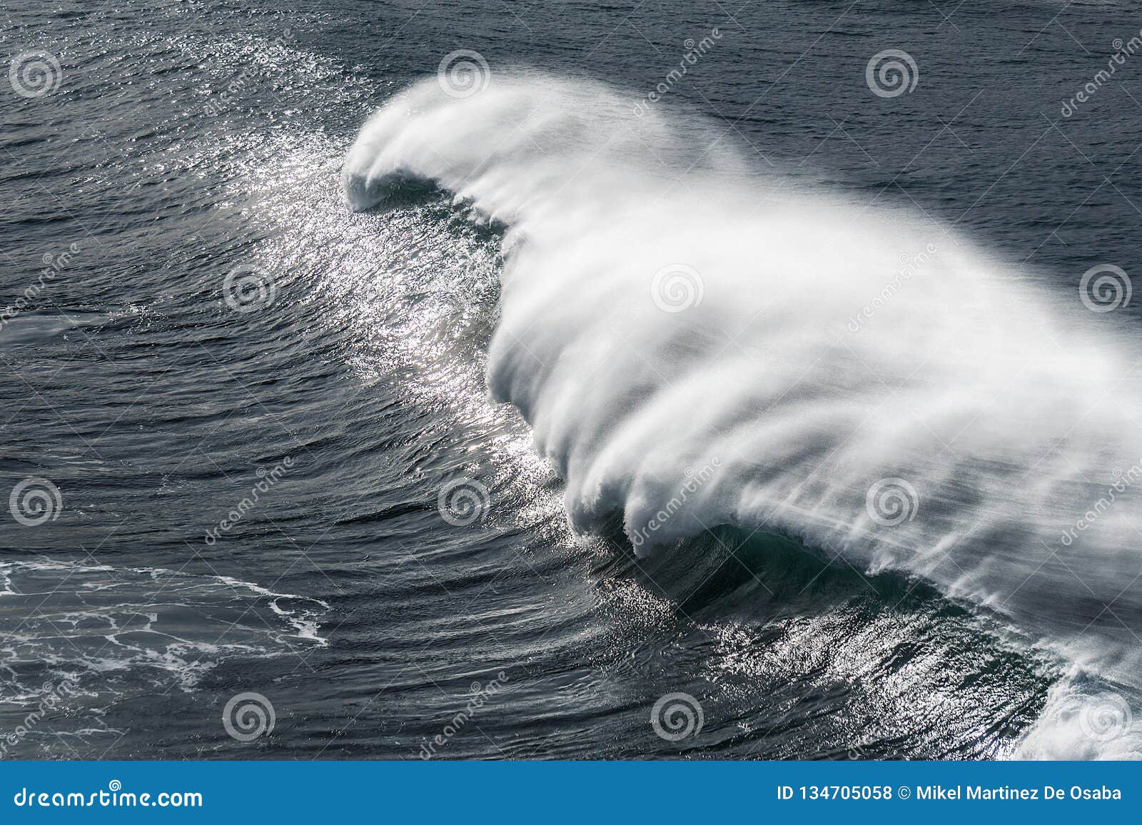 Big Wave Breaking with Spray Stock Photo Image of extreme, spray