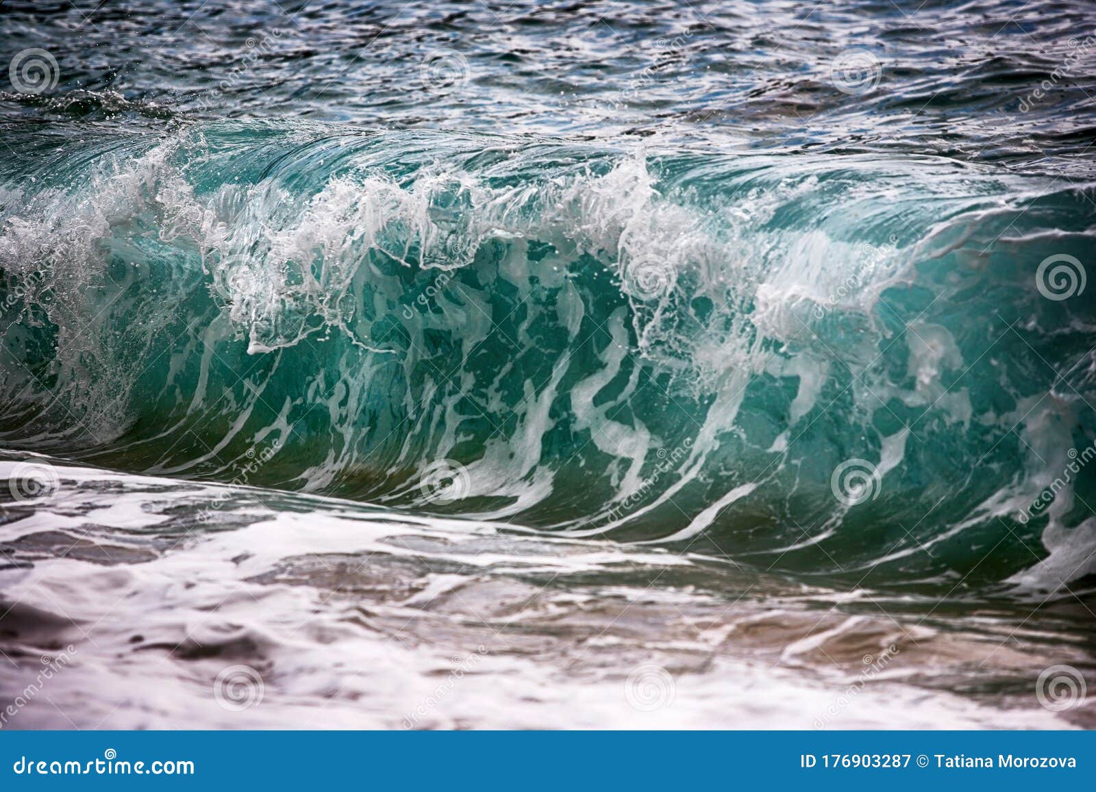 Big Wave in the Mediterranean Stock Image Image of ocean, island