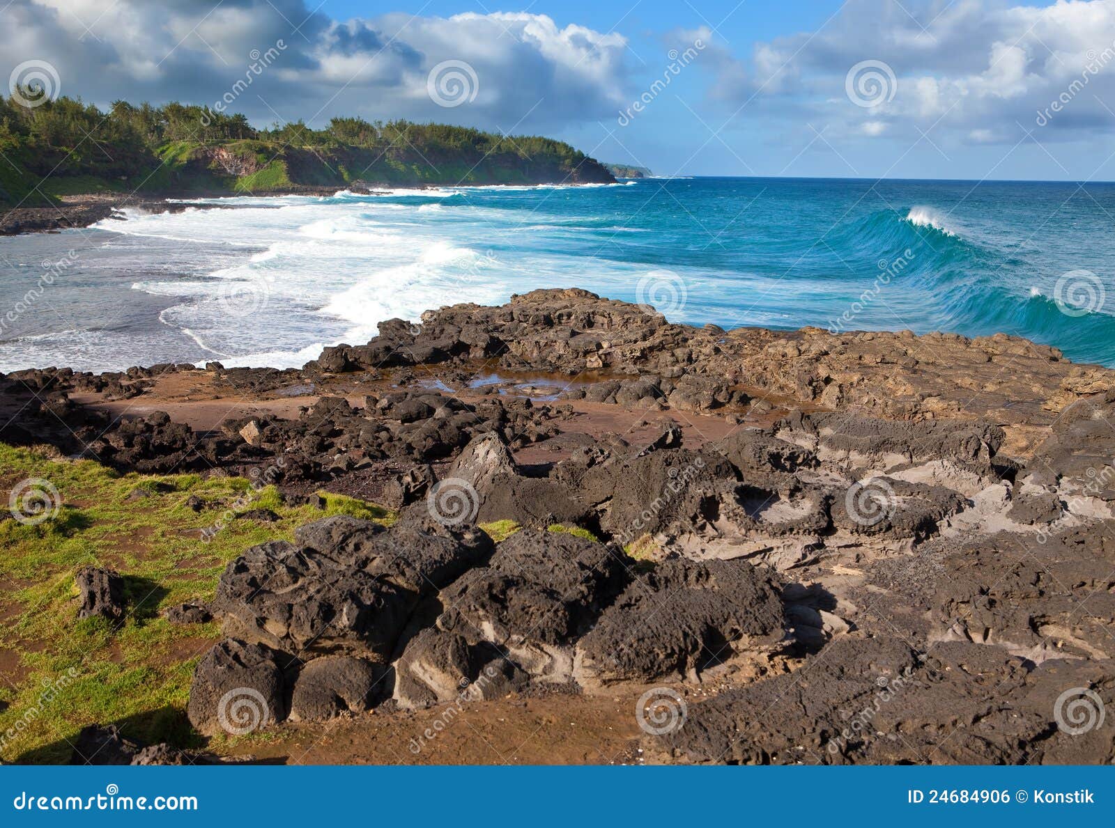 big waves.gris gris cape on south of mauritius.