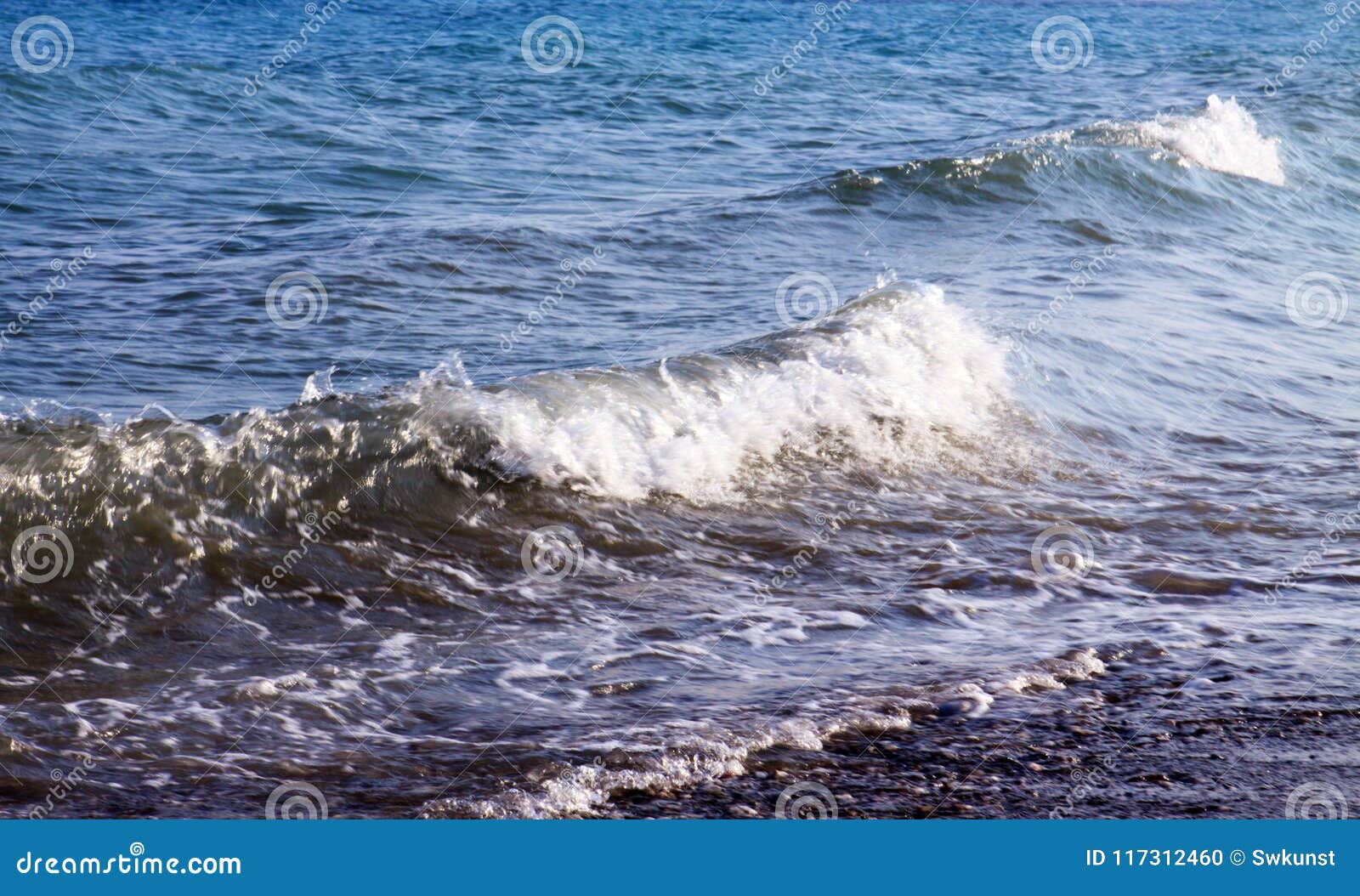 Big Waves of Mediterranean Sea. Stock Photo Image of wave, surface