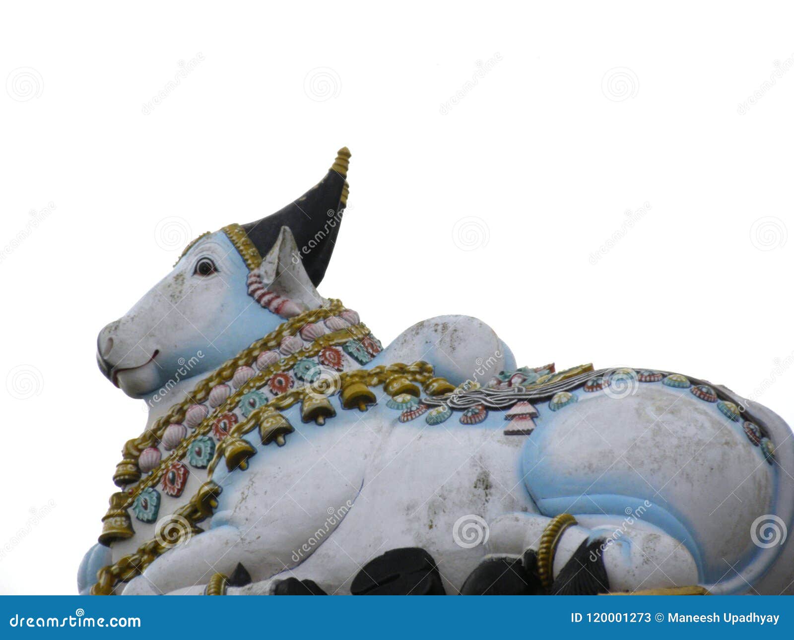 Big Stone Statue of Nandi Bull at Top of Mountain Stock Image - Image of  bull, nandy: 120001273