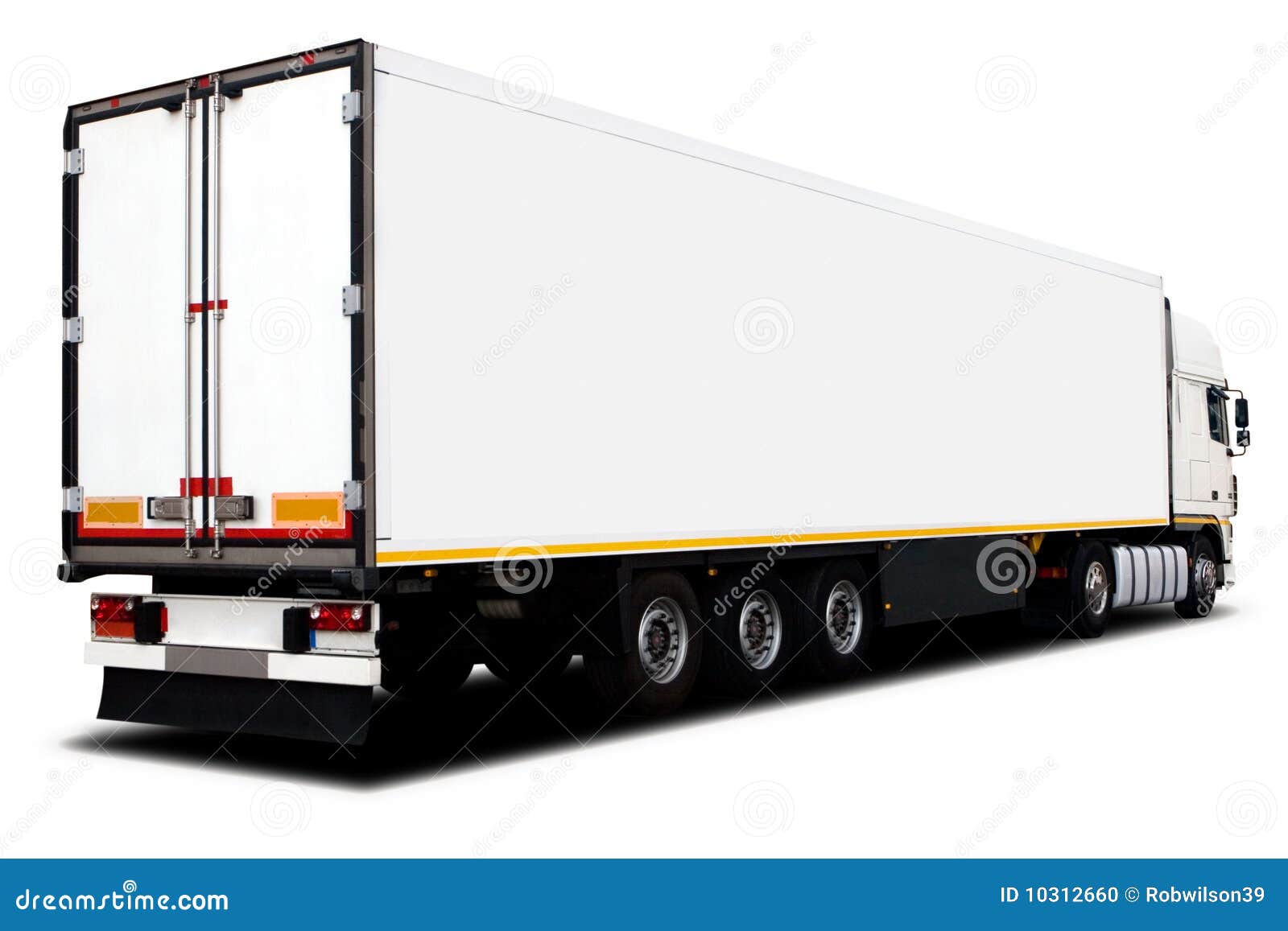 Big White Truck stock photo. Image of express, haul, stripe 10312660