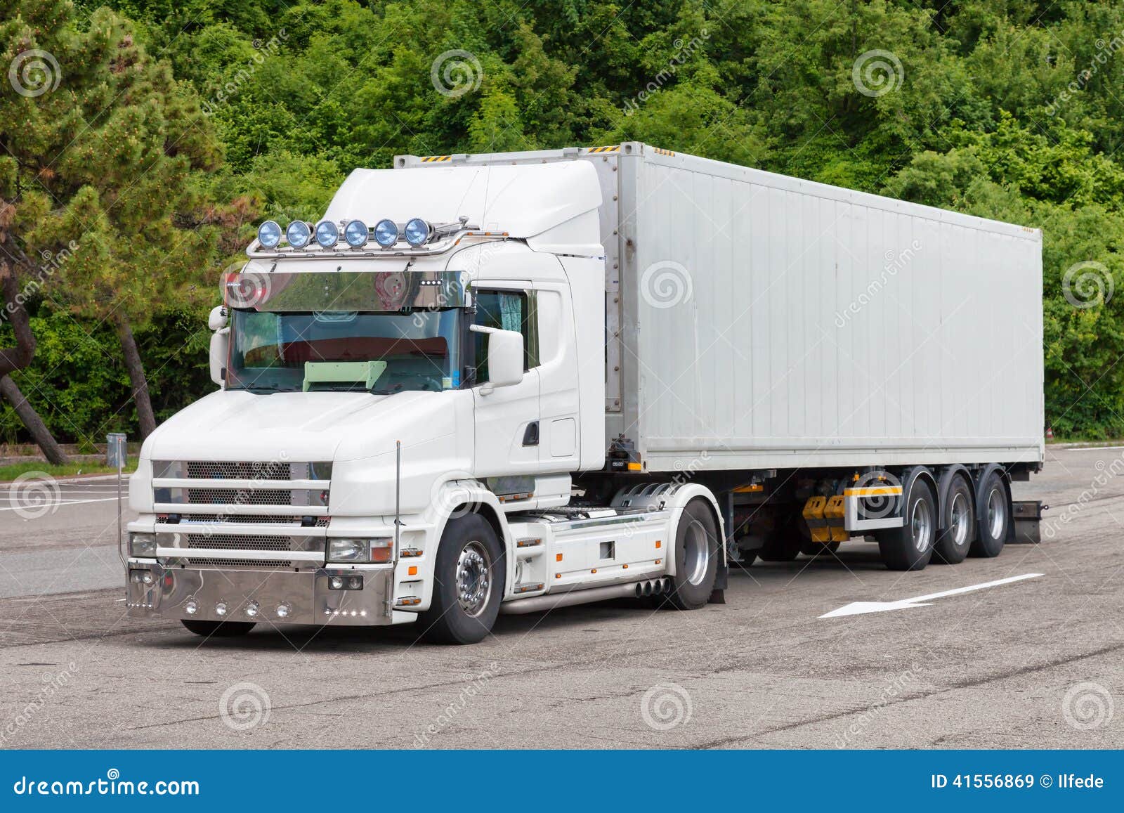Big white truck stock image. Image of industry, transportation 41556869