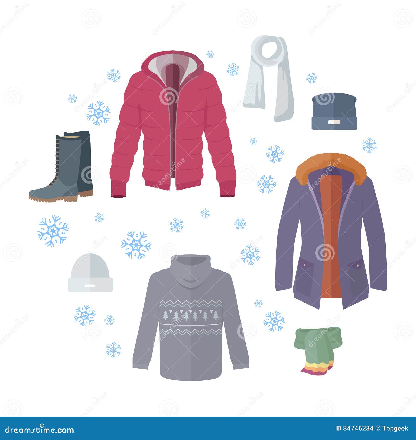 Big Winter Sale. Winter Clothes Web Banner Poster Stock Vector ...