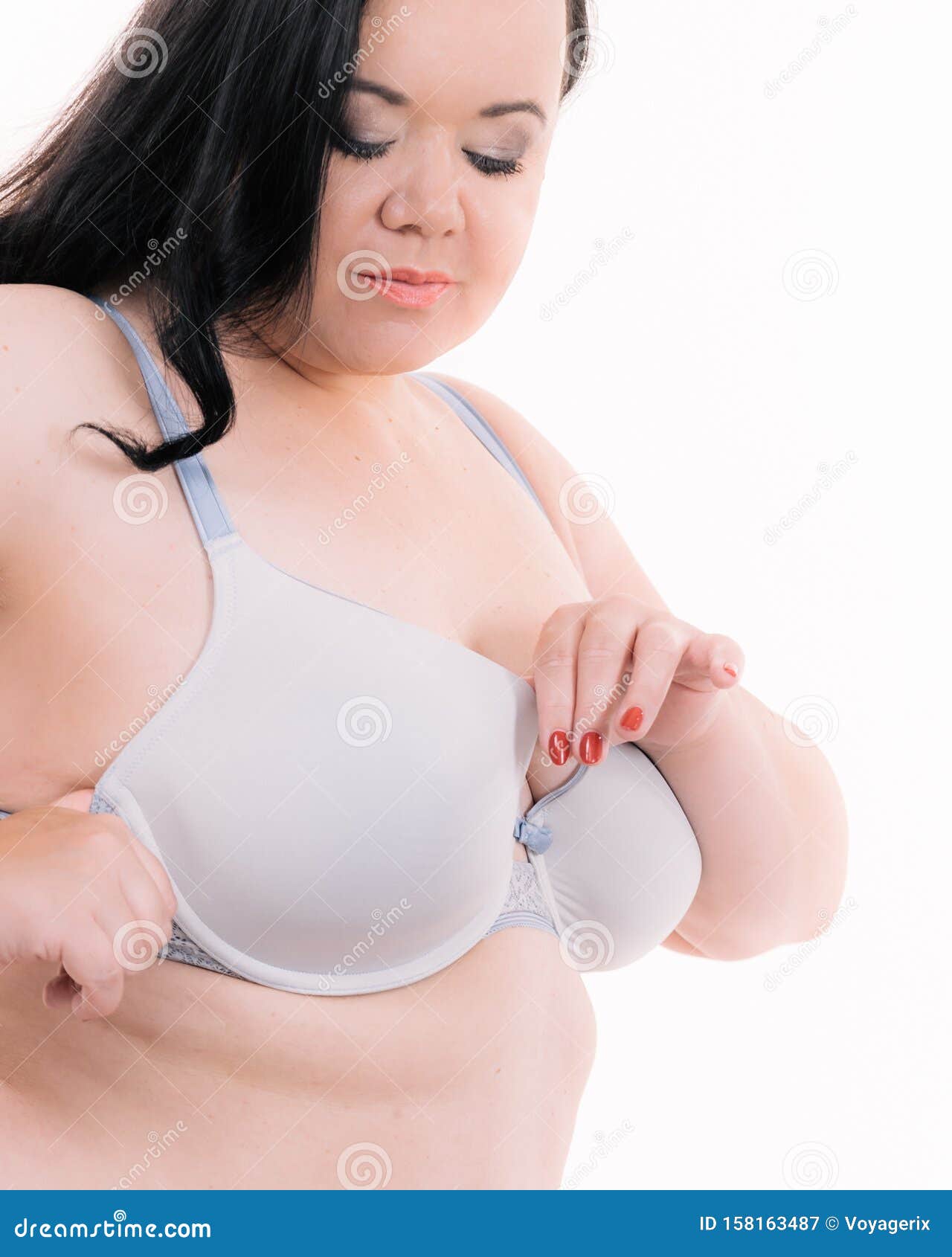 Woman Wearing Big Bra Image & Photo (Free Trial)