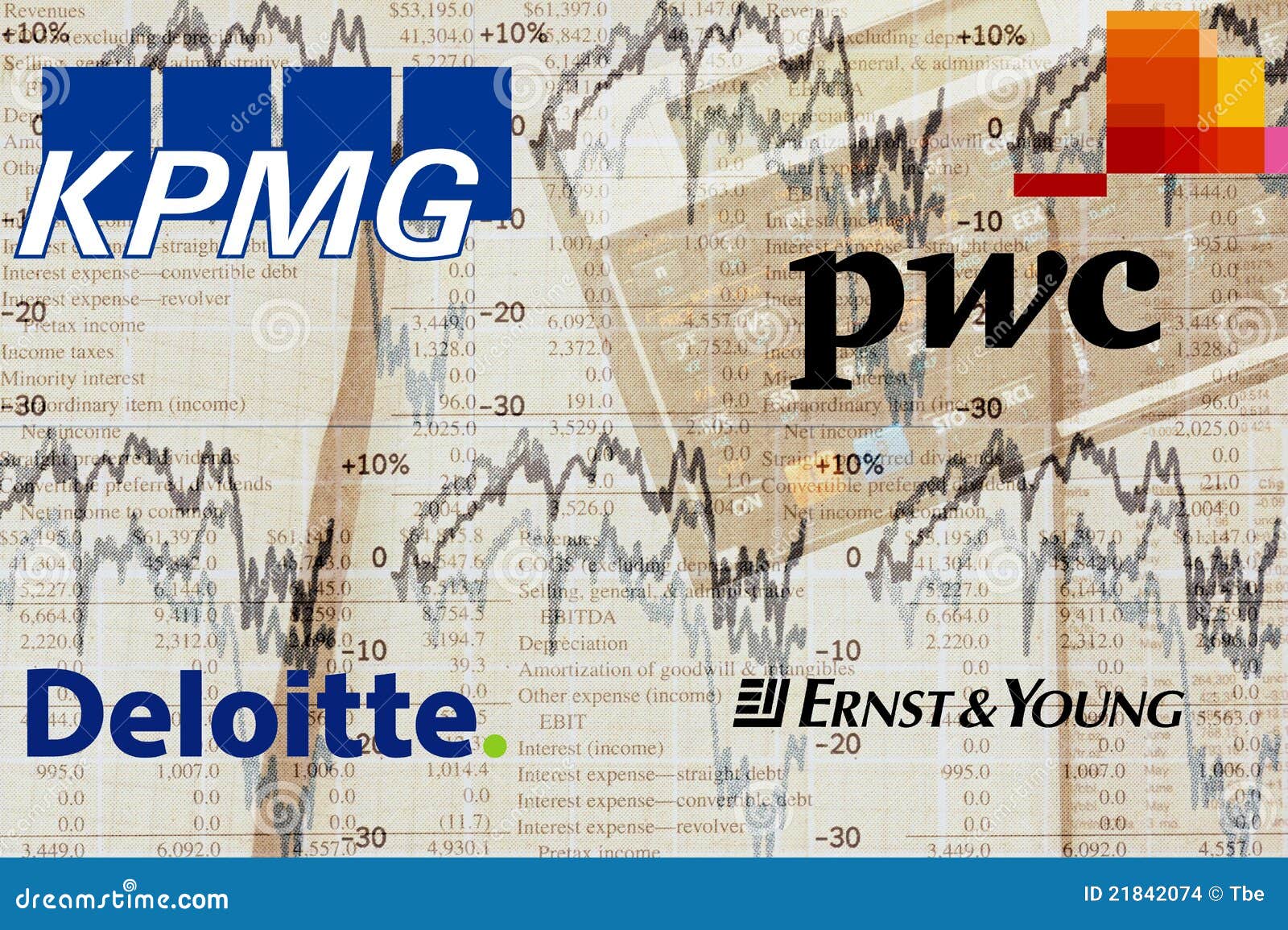 Big4 Accounting Firms editorial stock image. Image of kpmg - 21842074