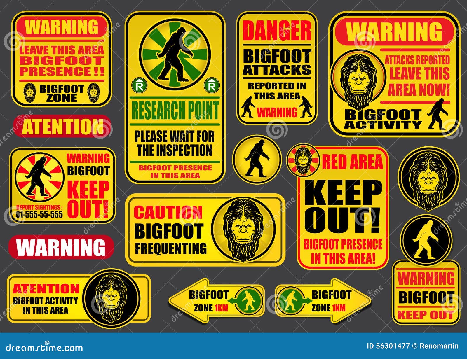 bigfoot signs collection