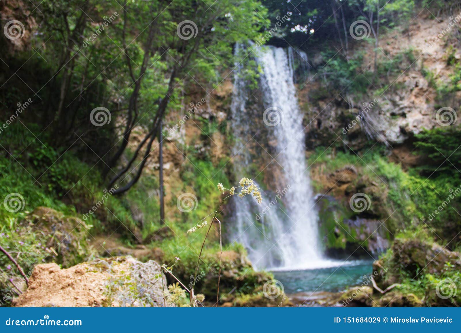 biggest waterfall in serbia, called `veliki buk`, near despotovac city, eastern serbia