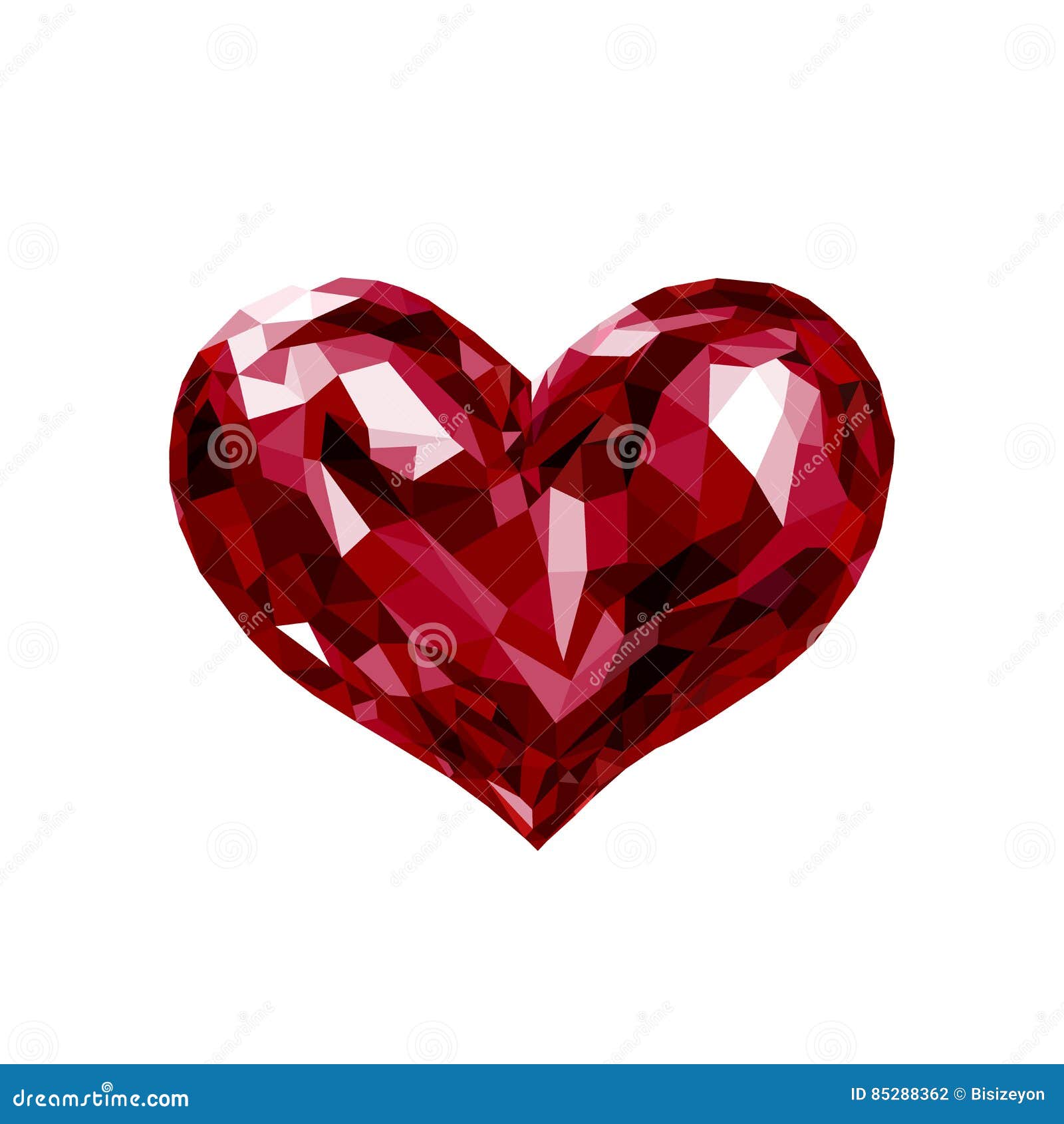 Biglietto Di S Valentino Di Cristallo Rosso Del Cuore Di Lowpoly Illustrazione Di Stock Illustrazione Di Illustrazione Amanti 85288362
