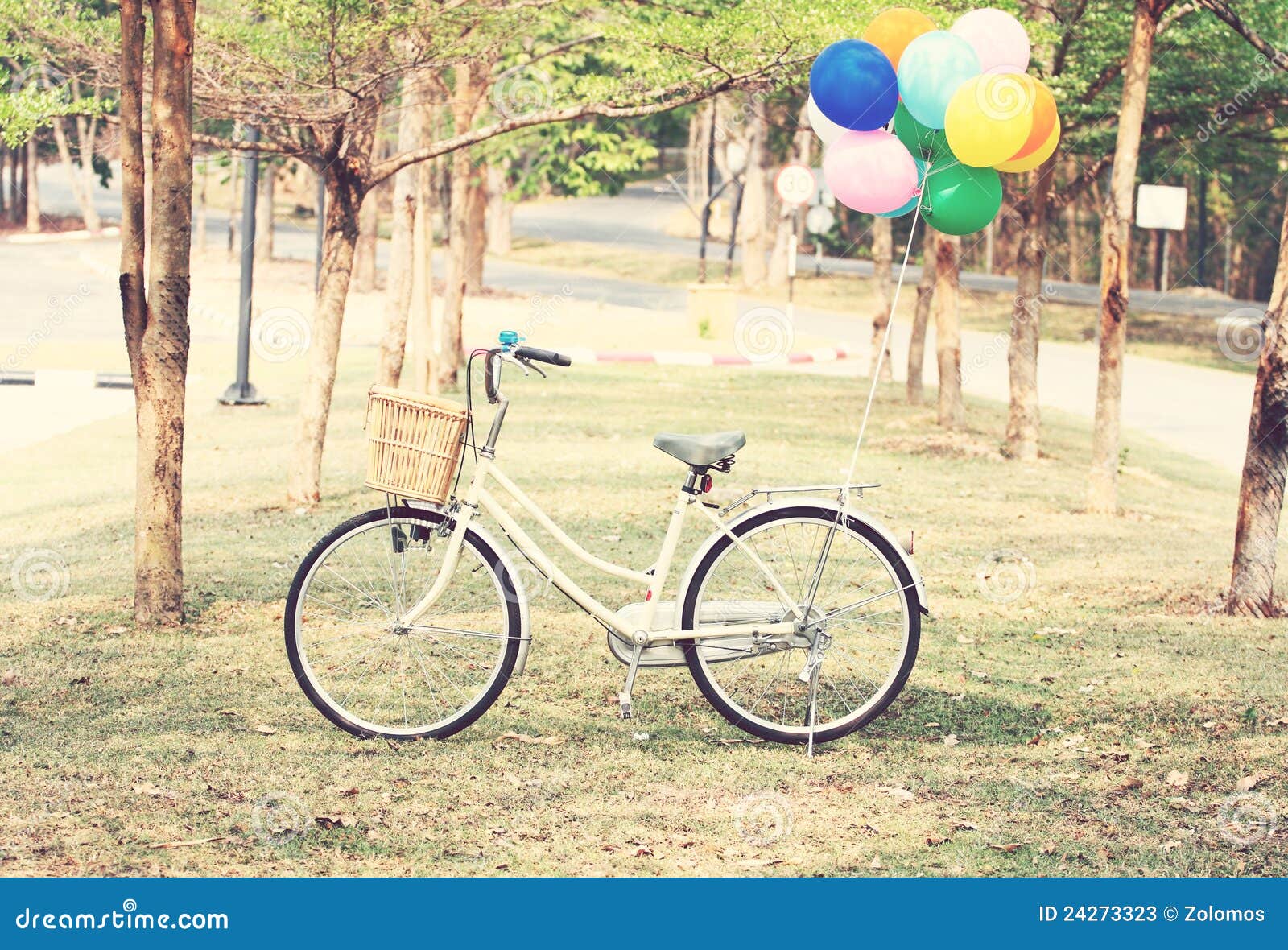 Download Bike and Balloon stock image. Image of hands, little ...