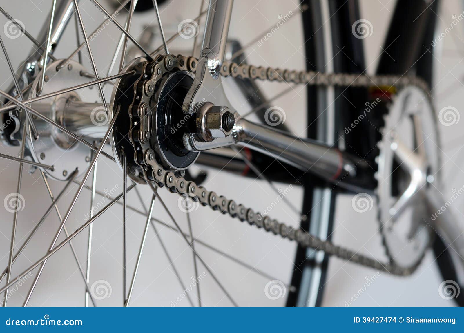 Bike cassette on the wheel stock photo. Image of black 39427474