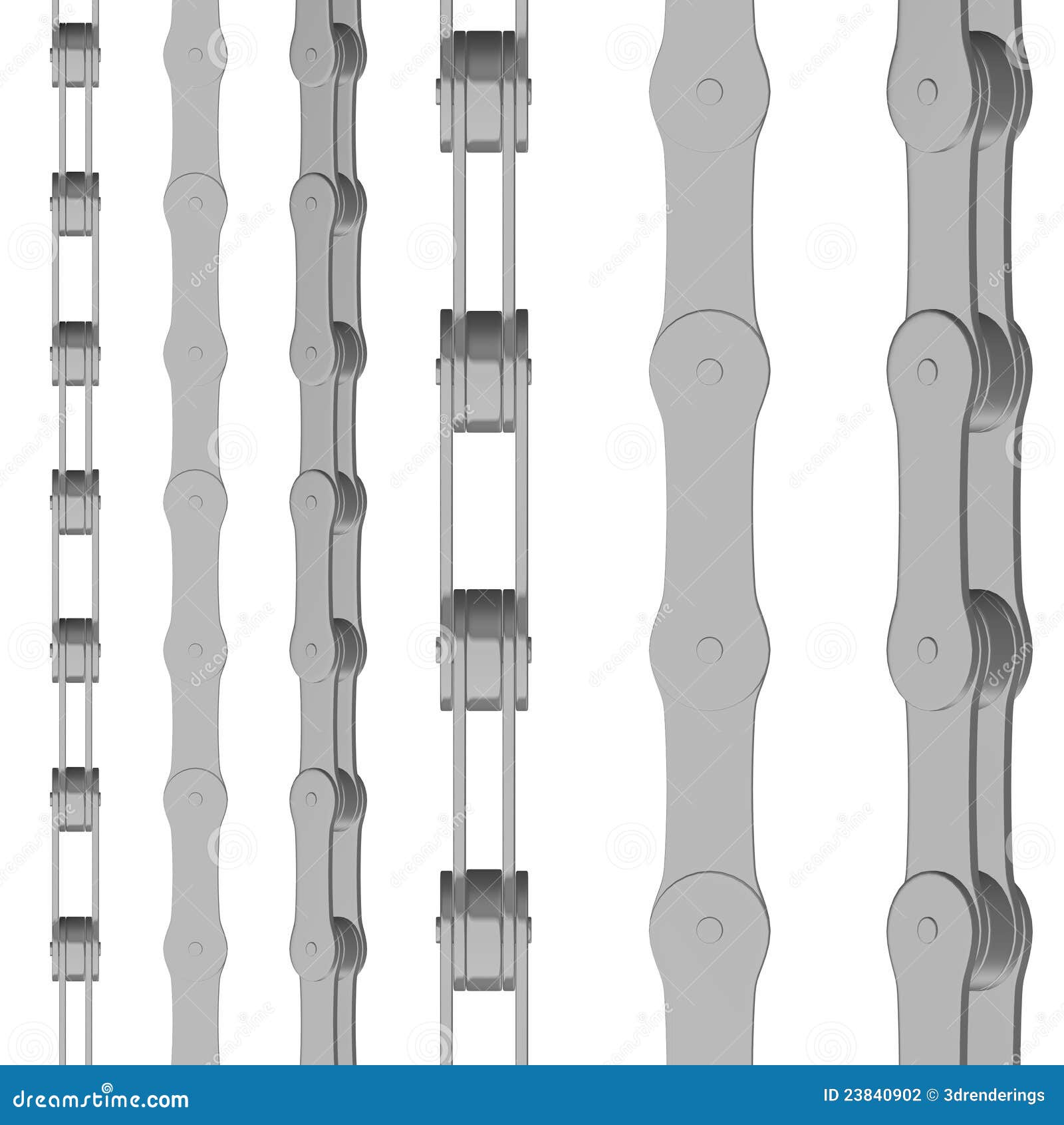 Bike chain 6 angles stock illustration. Illustration of bike 23840902