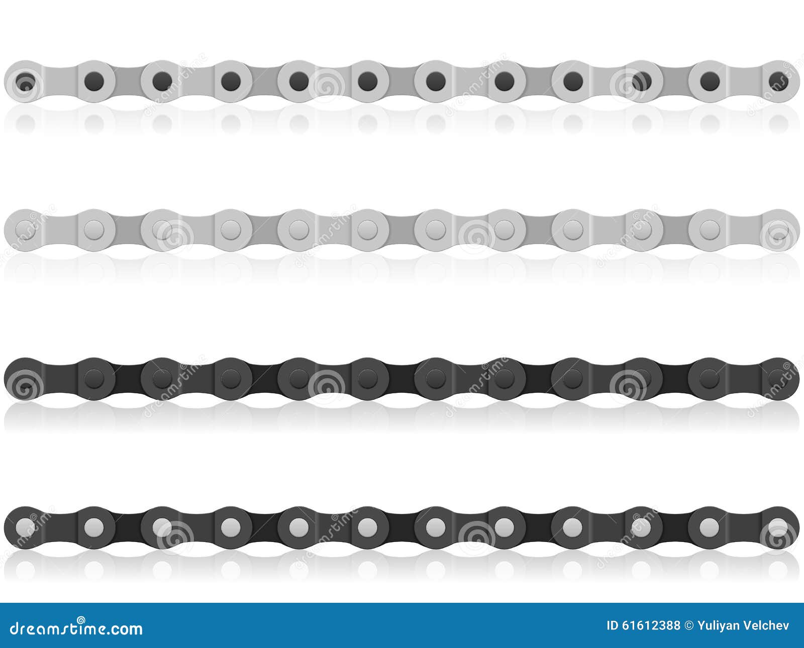 Bike Chain Stock Vector Image 61612388