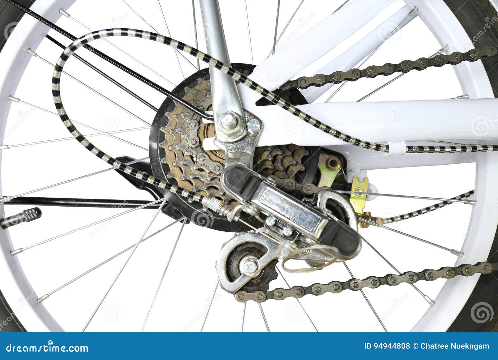 Bike Gear Shifting System, Isolated Stock Photo Image of disc, dish