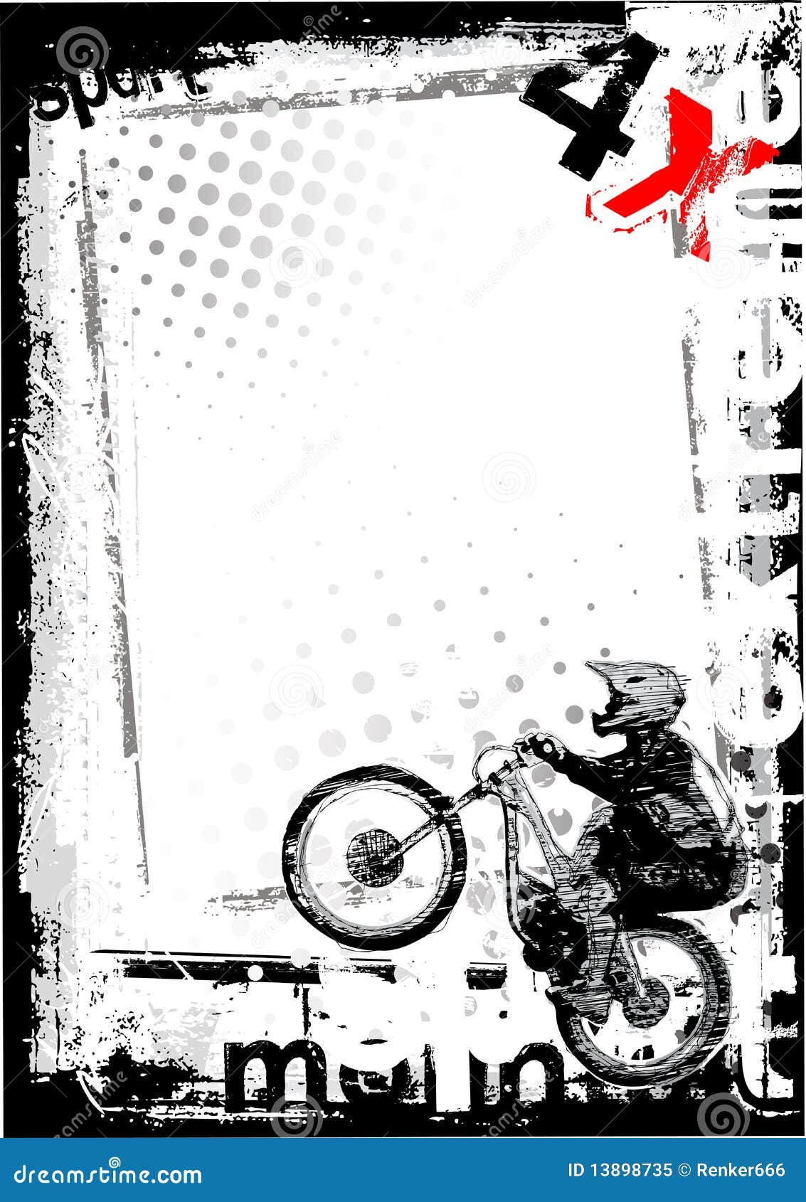 Bike poster background stock vector. Illustration of background 13898735