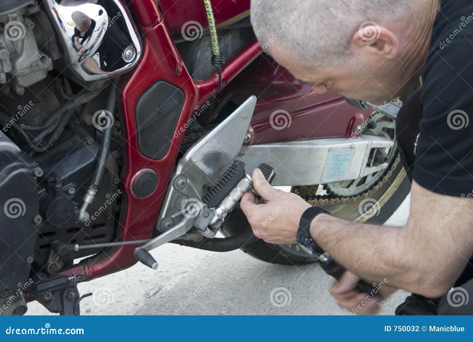 Bike repair stock photo. Image of broken, motorcycle, transportation