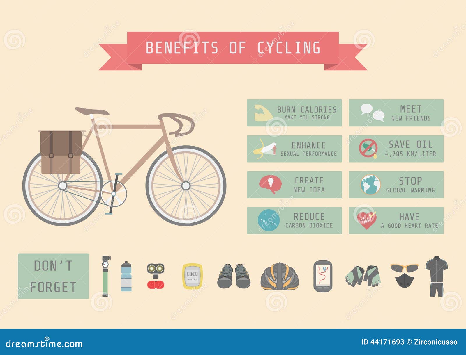Bikes Benefit Stock Illustration Image 44171693 regarding Stylish  cycling bike benefits regarding Your house