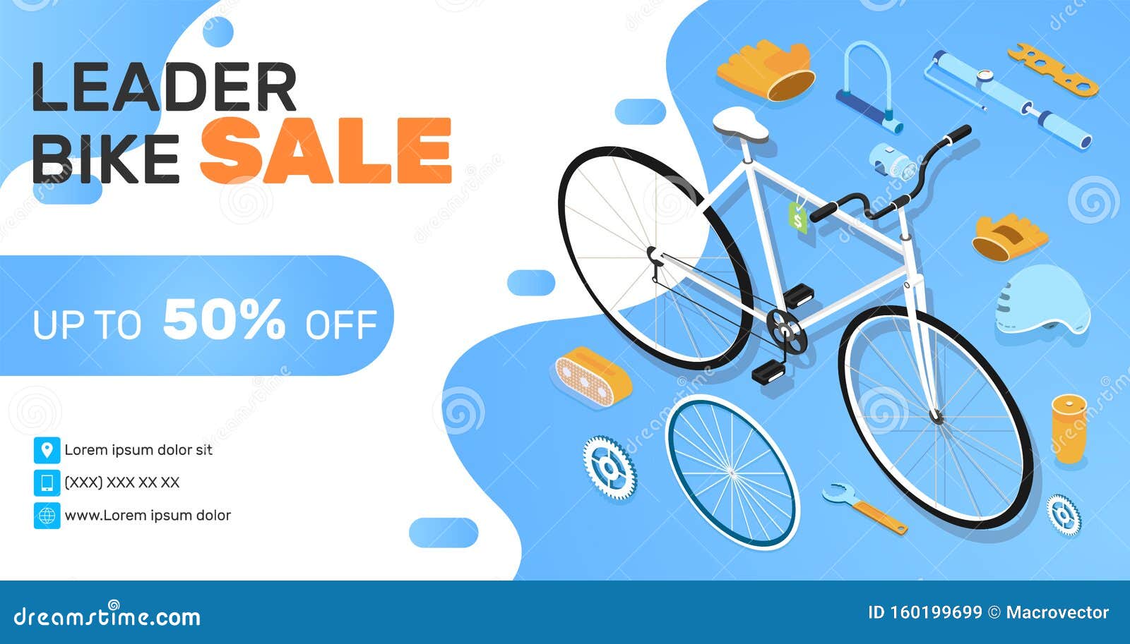 Bike Shop Banner stock vector