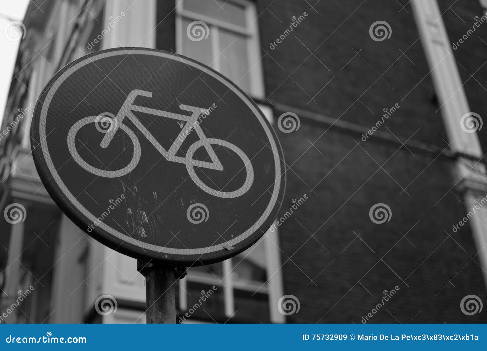 bike sign in amsterdam.