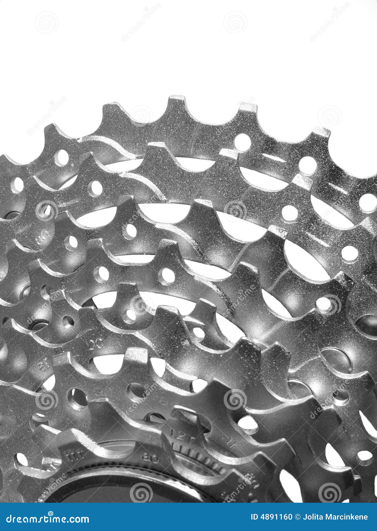 Bike sprockets stock photo. Image of gearing, steel, ride 4891160