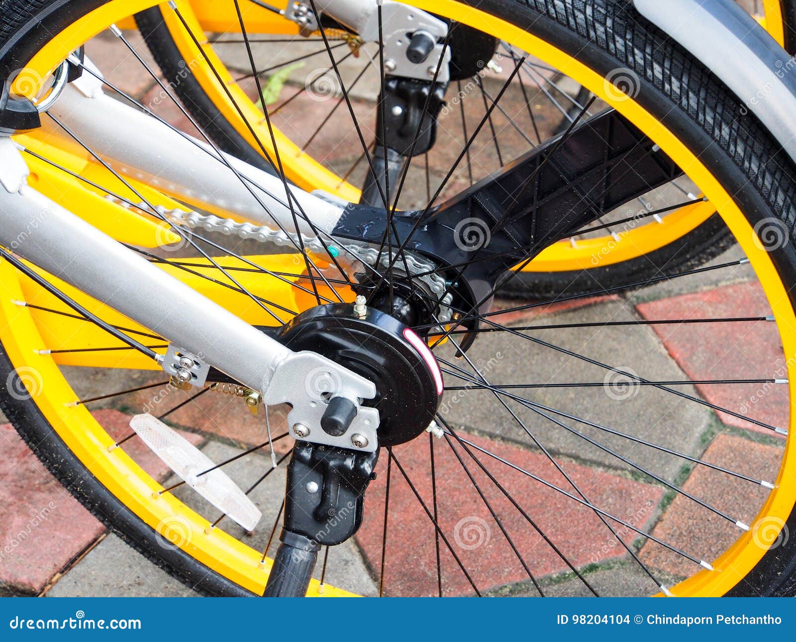 Bike wheel stock photo. Image of bike, bicycle, view 98204104