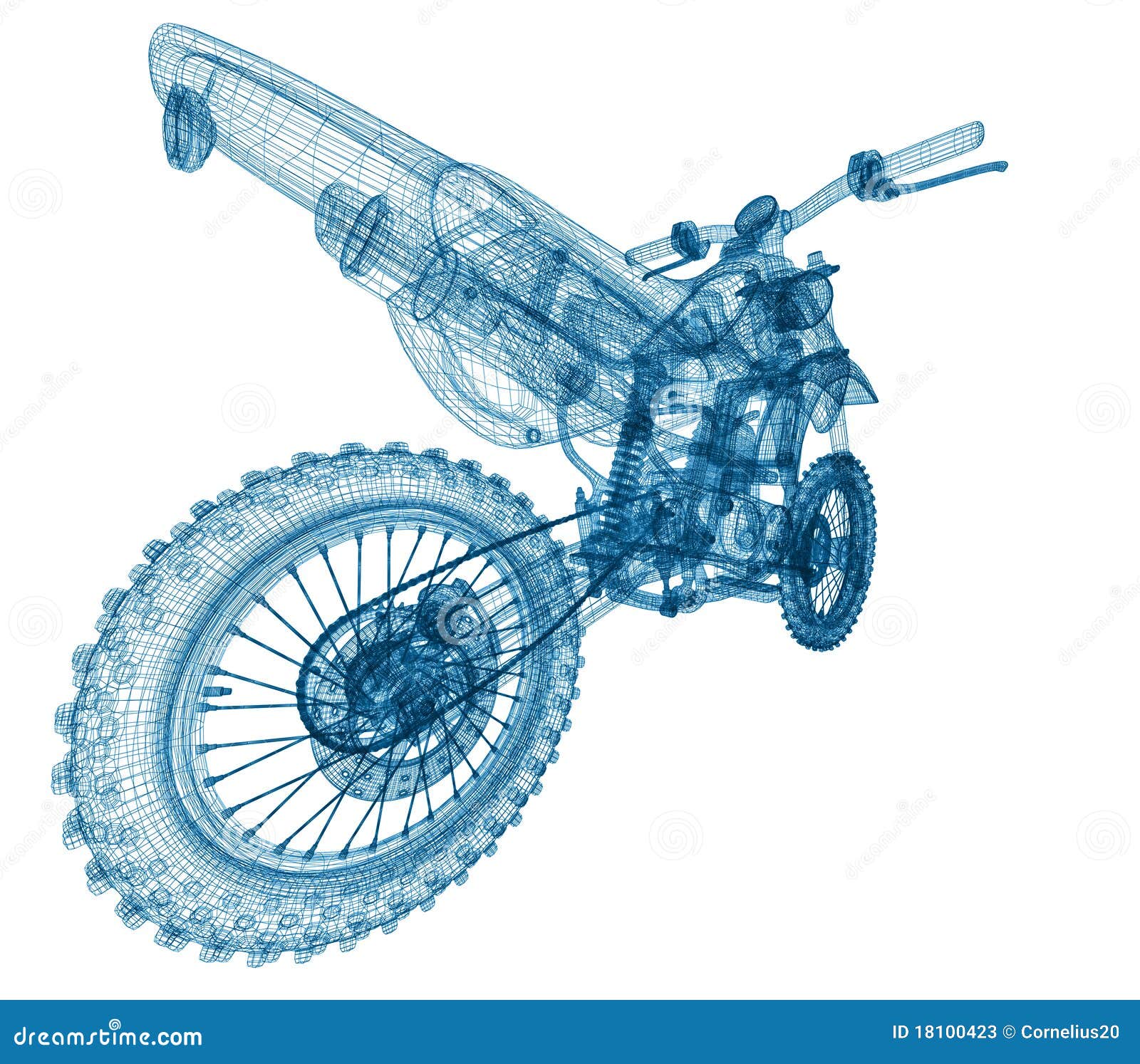 Bike wireframe stock illustration. Illustration of frame 18100423