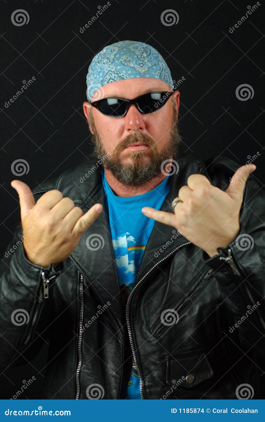 Biker Dude stock photo. Image of leathers, biker, macho 1185874