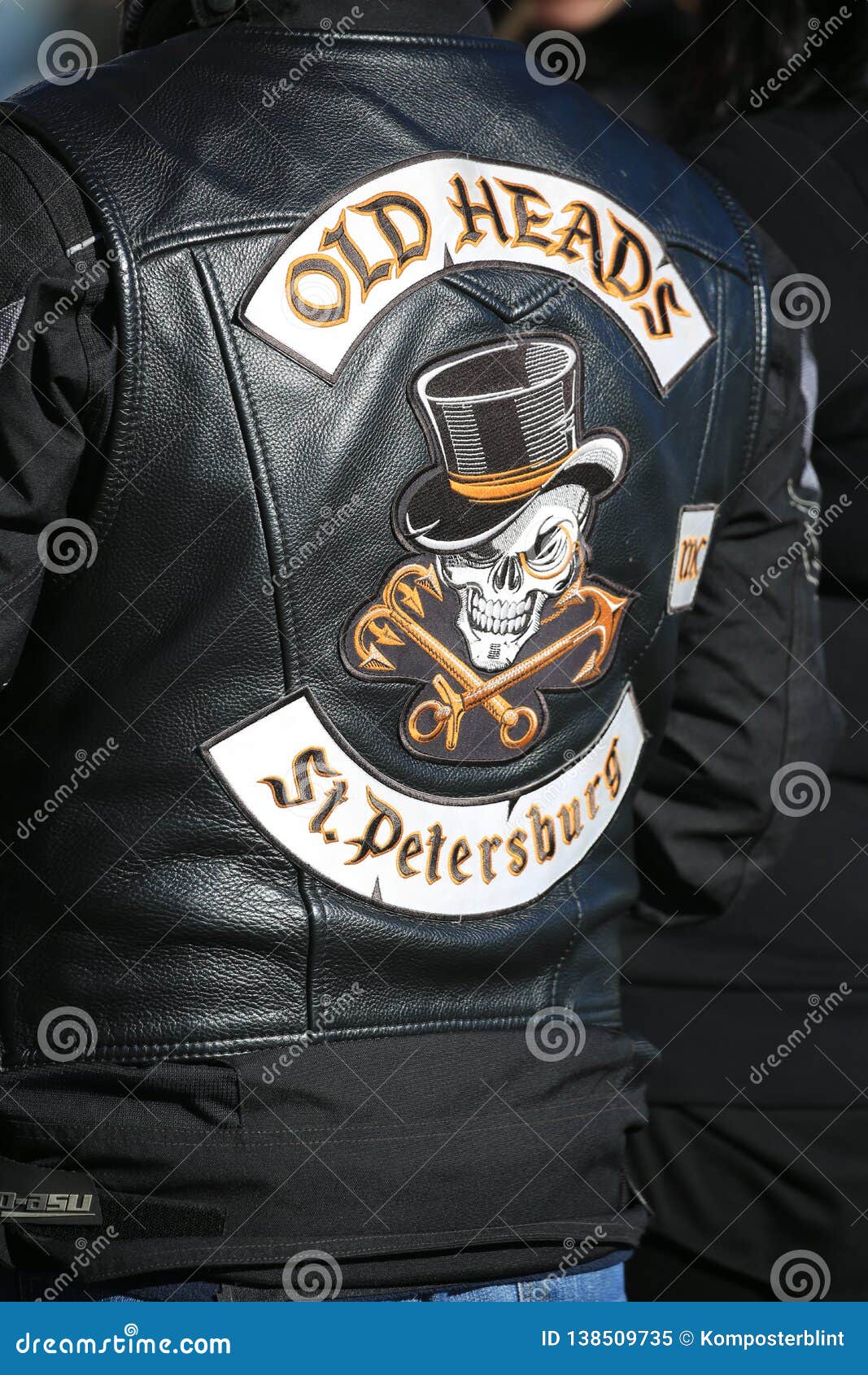 F 134 Firefighter Motorcycle Vest Patch 6.5" Large Crest Biker Jacket Leather 