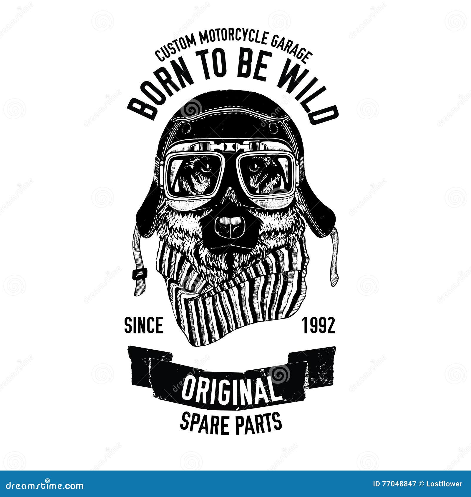 MOTO SCARF - BORN WILD