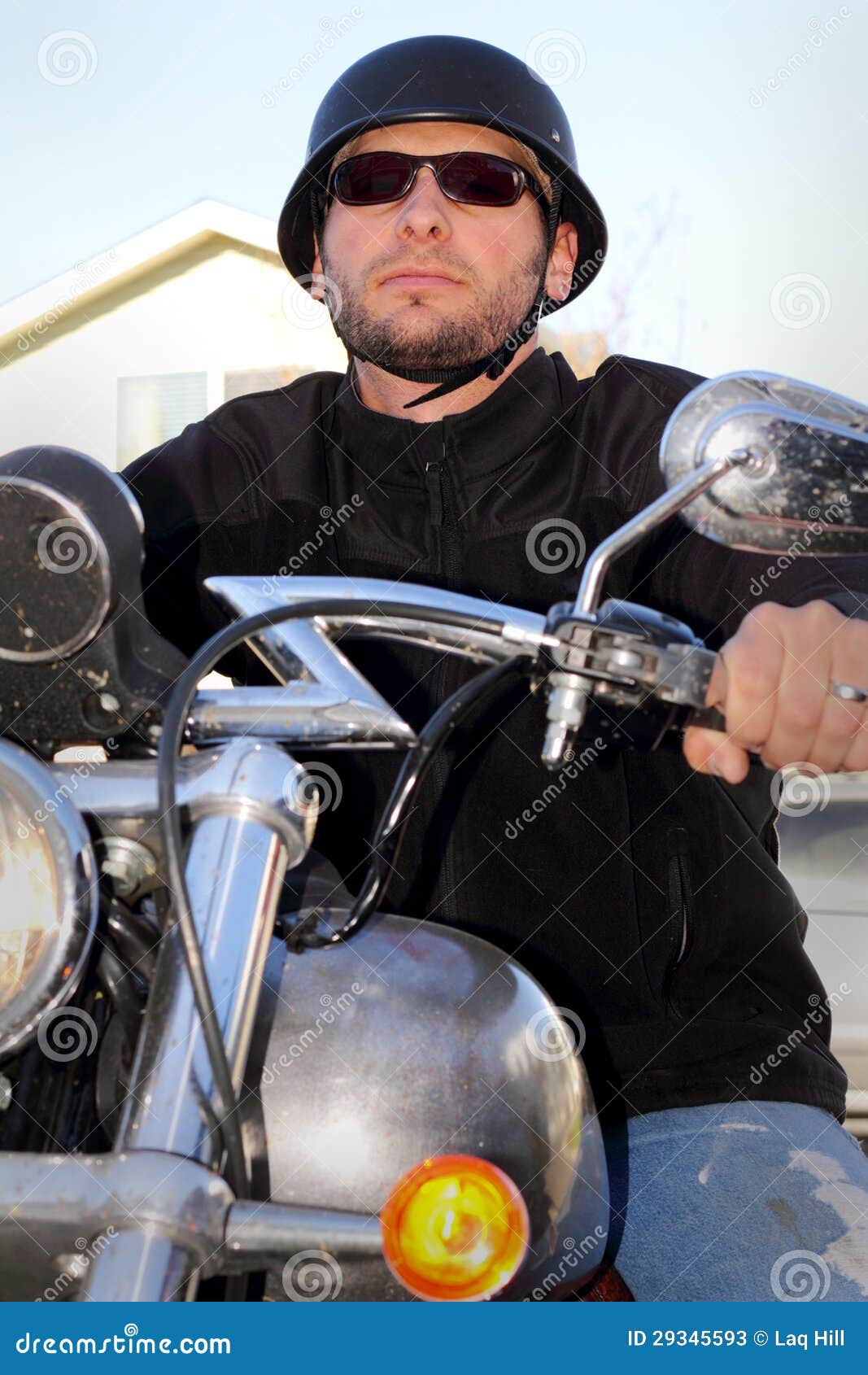 Biker Ready to Ride stock image. Image of adult, german - 29345593