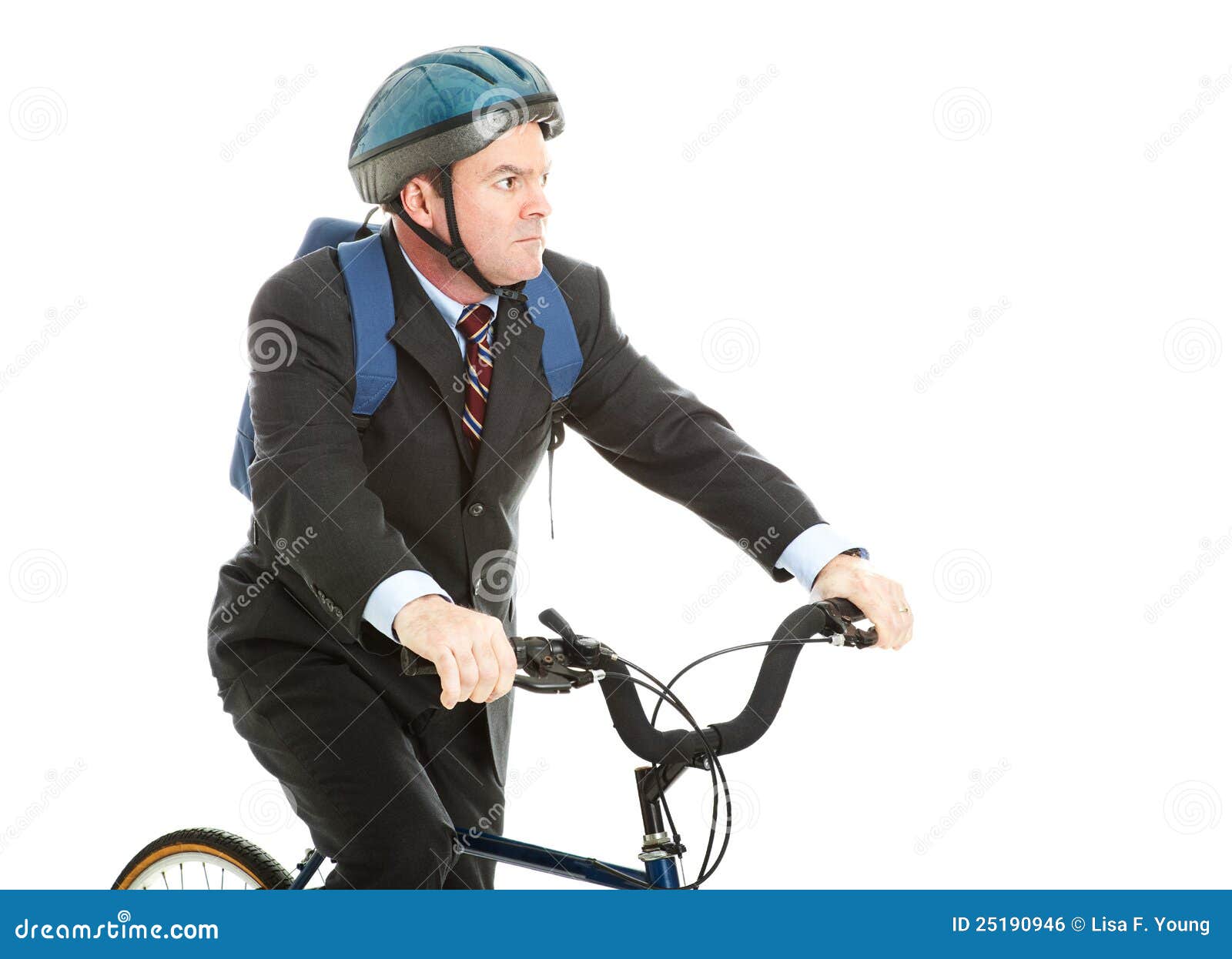 Biking to Work stock photo. Image of fitness, background 25190946