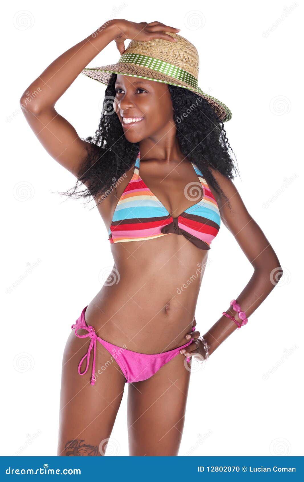 Bikini africain photo stock. Image du ethnique, couleur 12802070