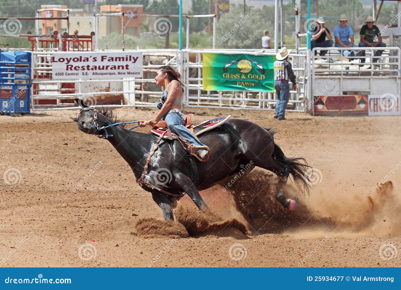 Bikini Barrel Racing Leaning Hard Editorial Photography Image 2593