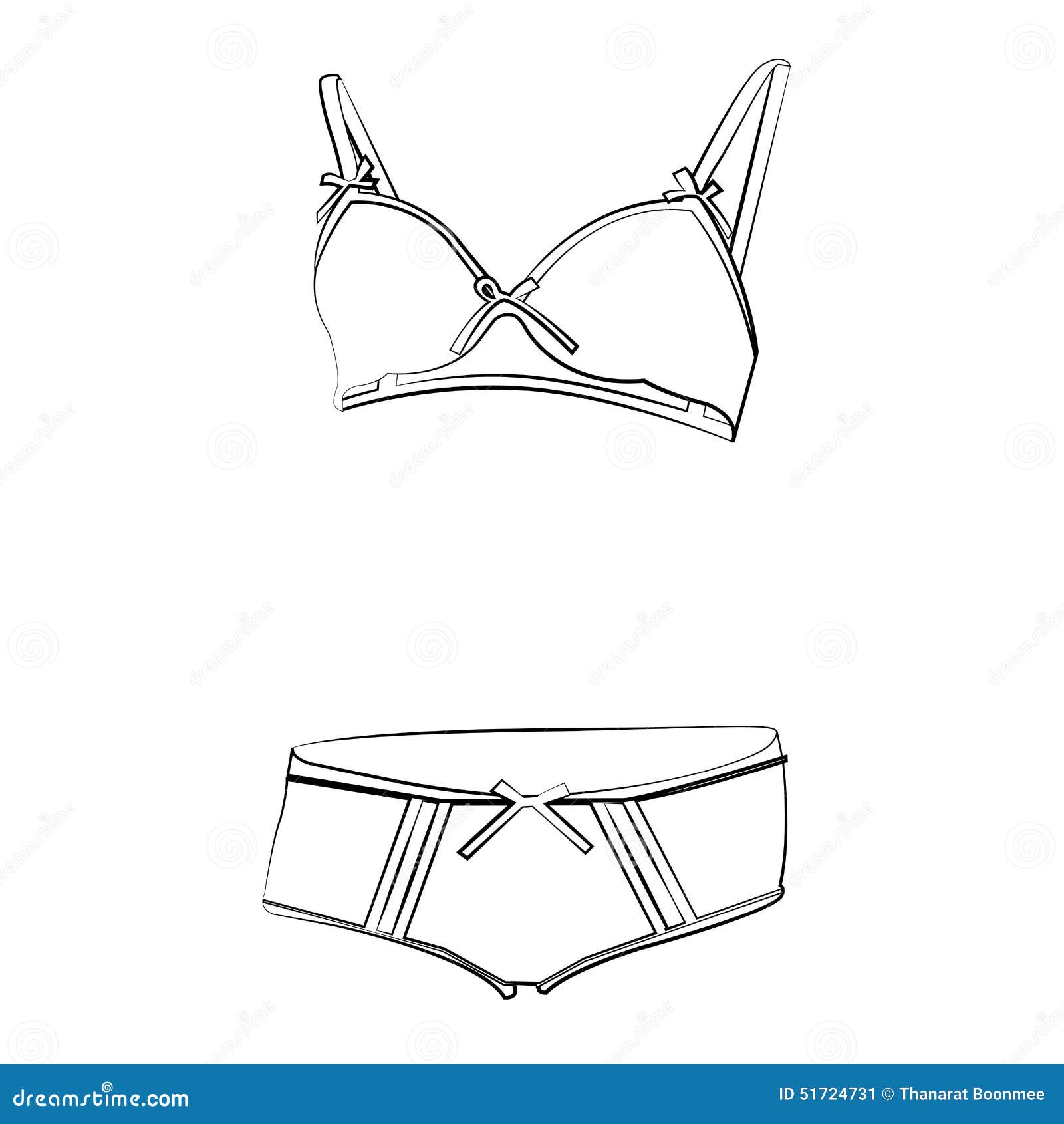 Bikini stock vector. Illustration of girl, garment, background 51724731