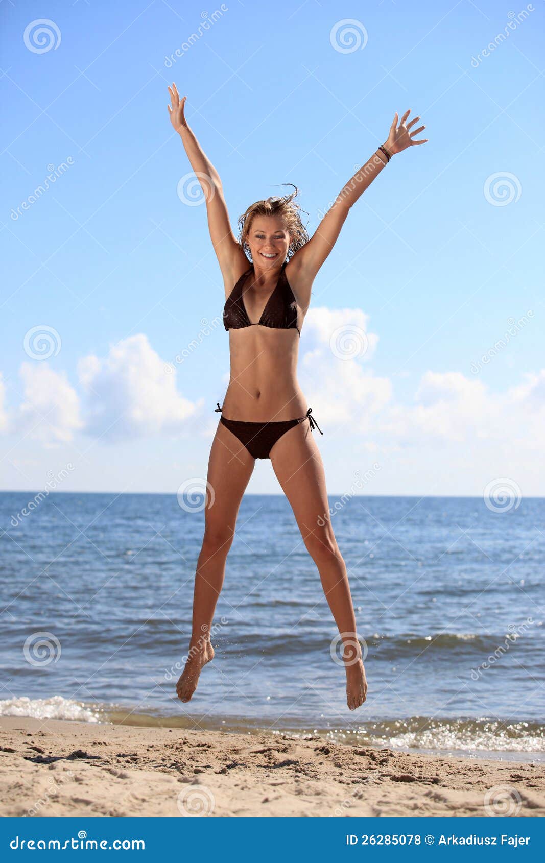 Woman wearing bikini bottom - Stock Image - F001/2653 - Science Photo  Library