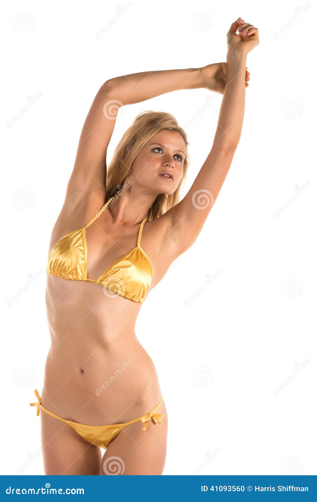 Bikini giallo fotografia stock. Immagine di attraente 41093560