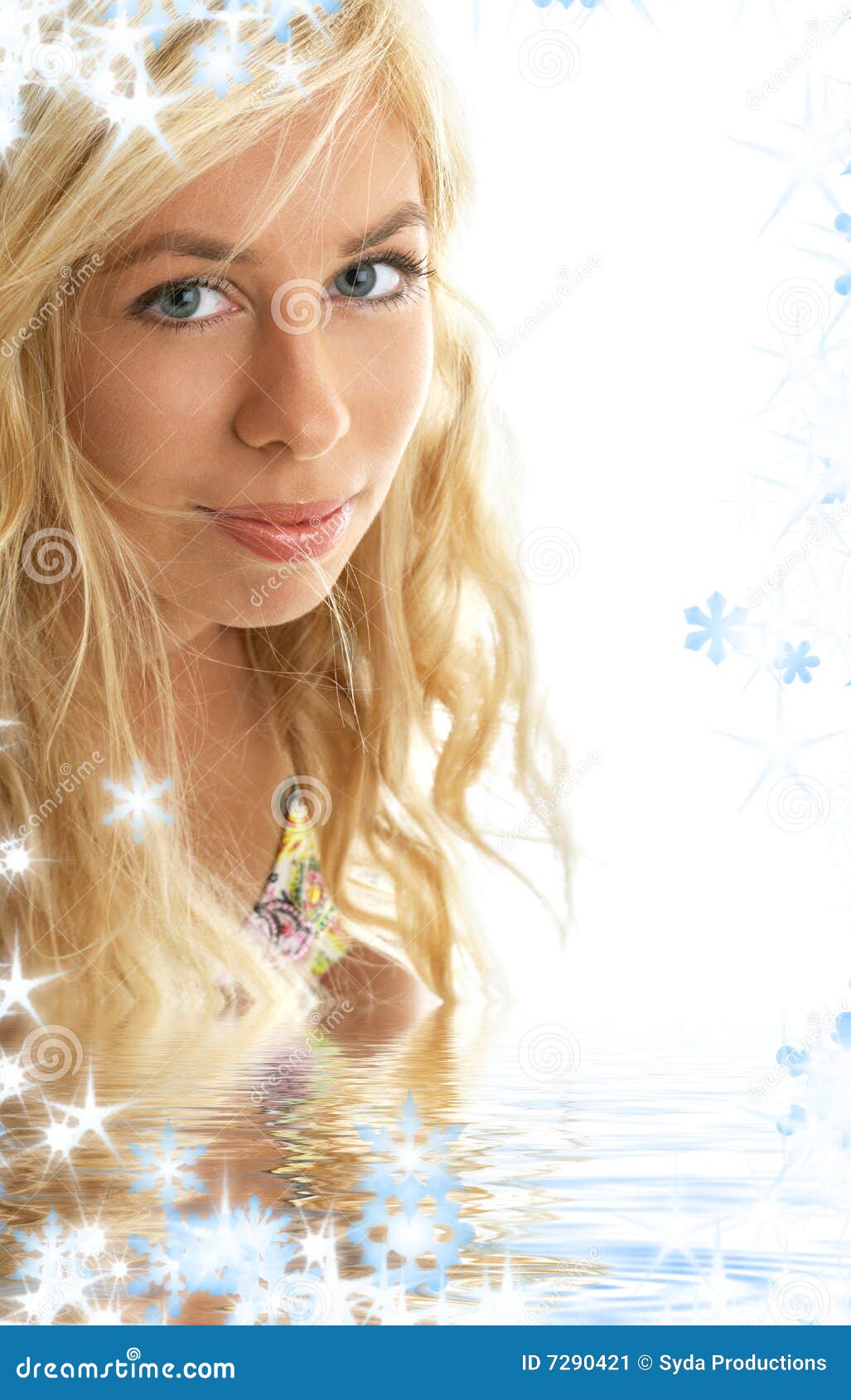 Bikini girl portrait stock image. Image of harmony, blonde 7290421