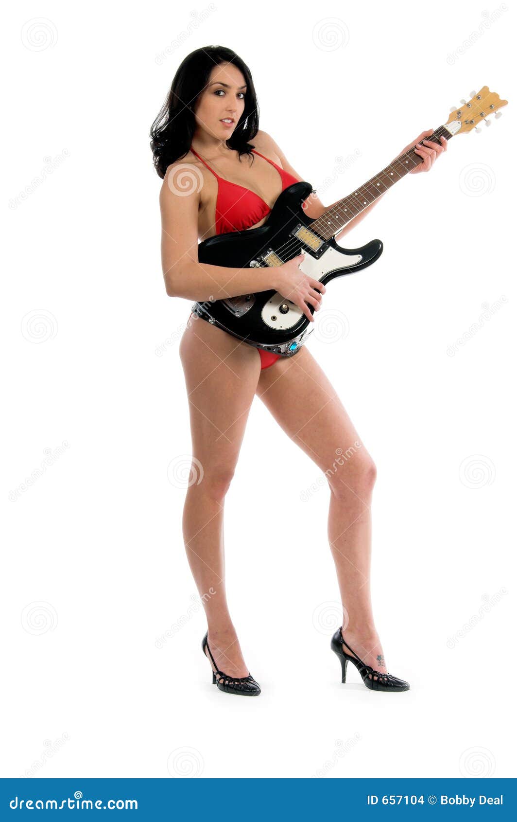 Bikini Guitar stock photo. Image of muisc, instrument 657104