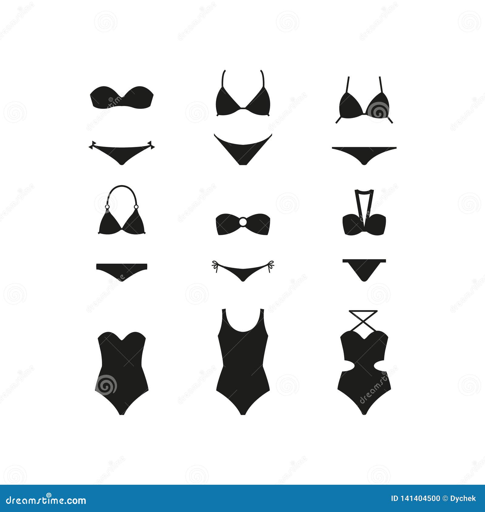 Bikini Set Icon. Simple Vector Illustration Stock Vector - Illustration ...