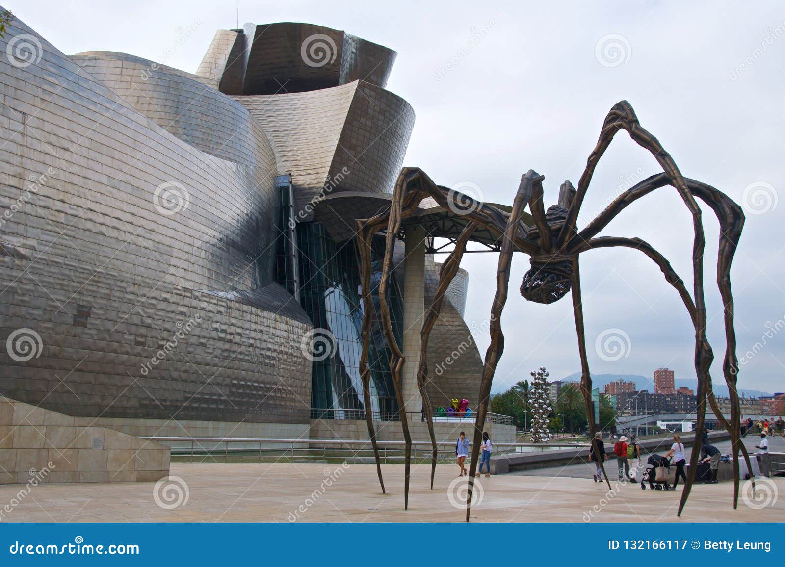 Bilbao, Spain September 2018 The Giant Steel Spider