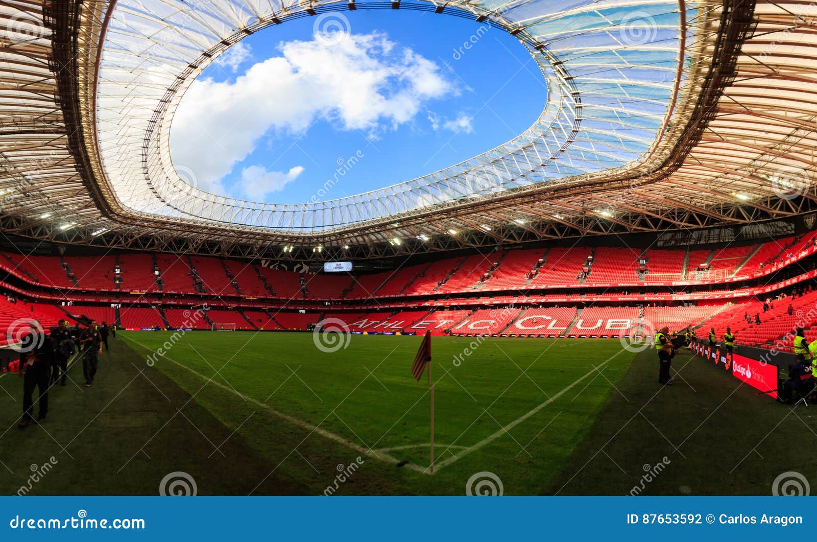 Bilbao Spain September 18 Internal Panoramic San Mames Stadium After The Match Between Athletic Bilbao And Valencia Cf Celebr Editorial Photography Image Of Kick Ball