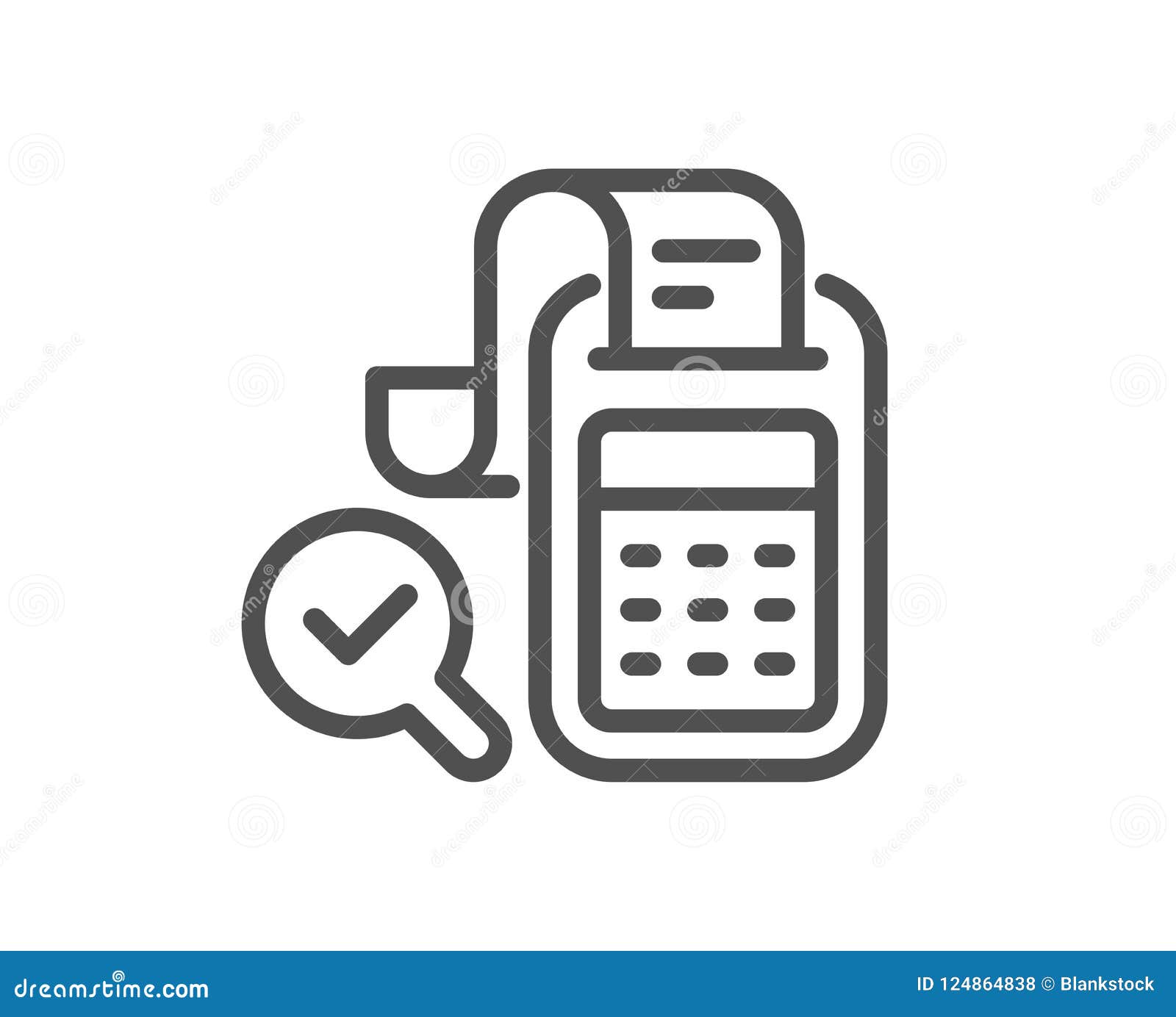 Accounting report line icon. Audit sign. Check finance symbol