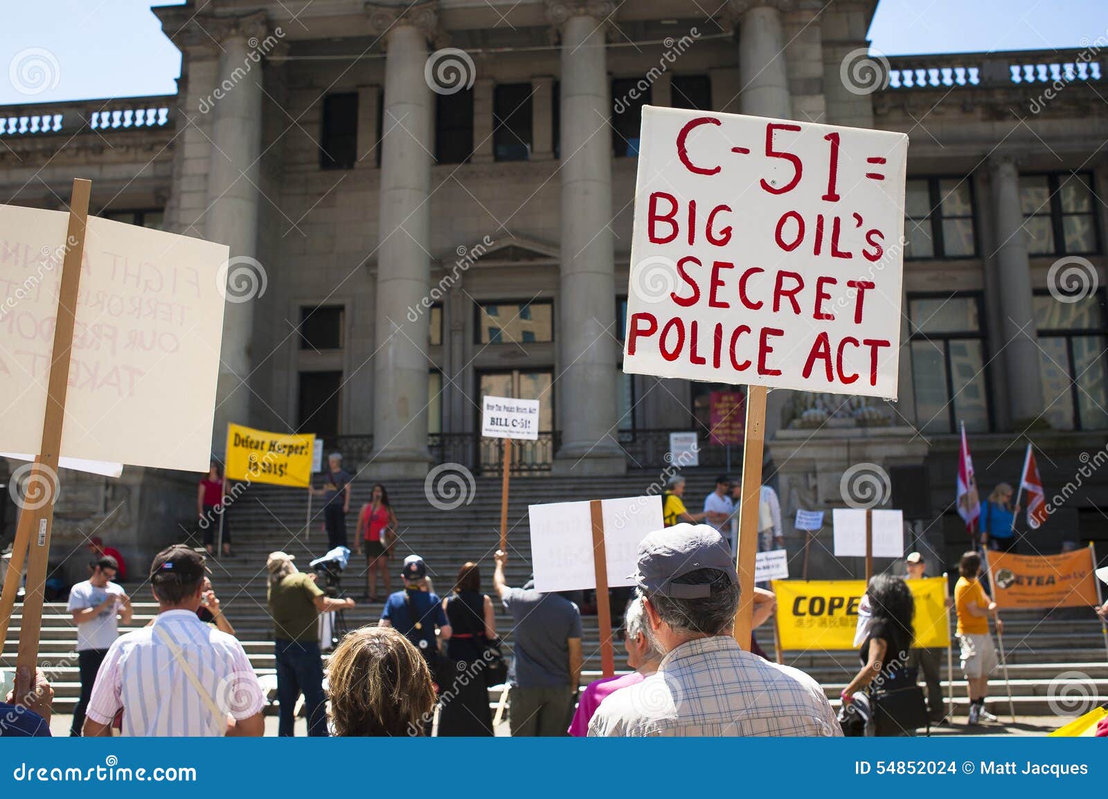 Bill C-51 (Anti-Terrorism Act) Protest In Vancouver ...
