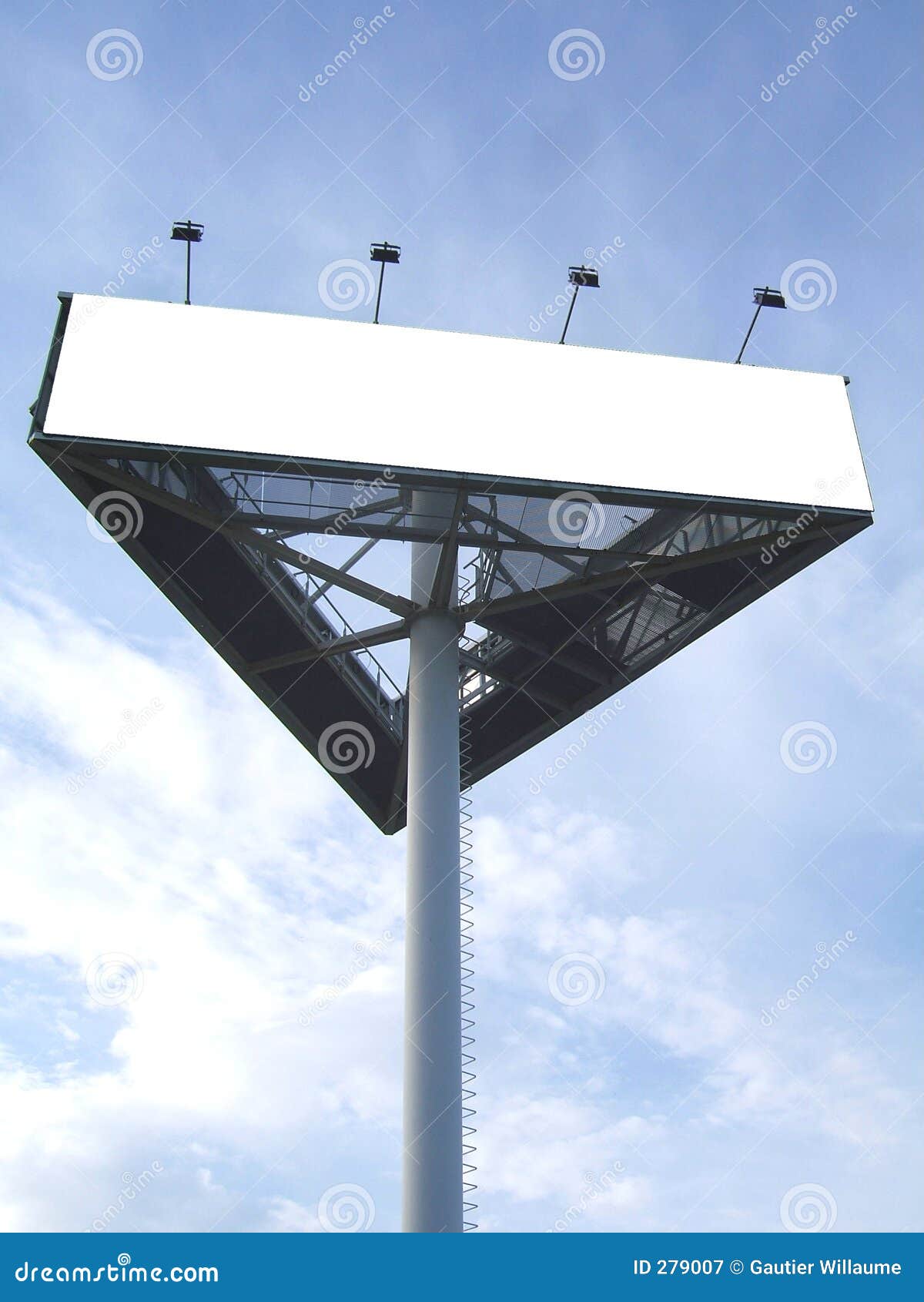 billboard against blue sky