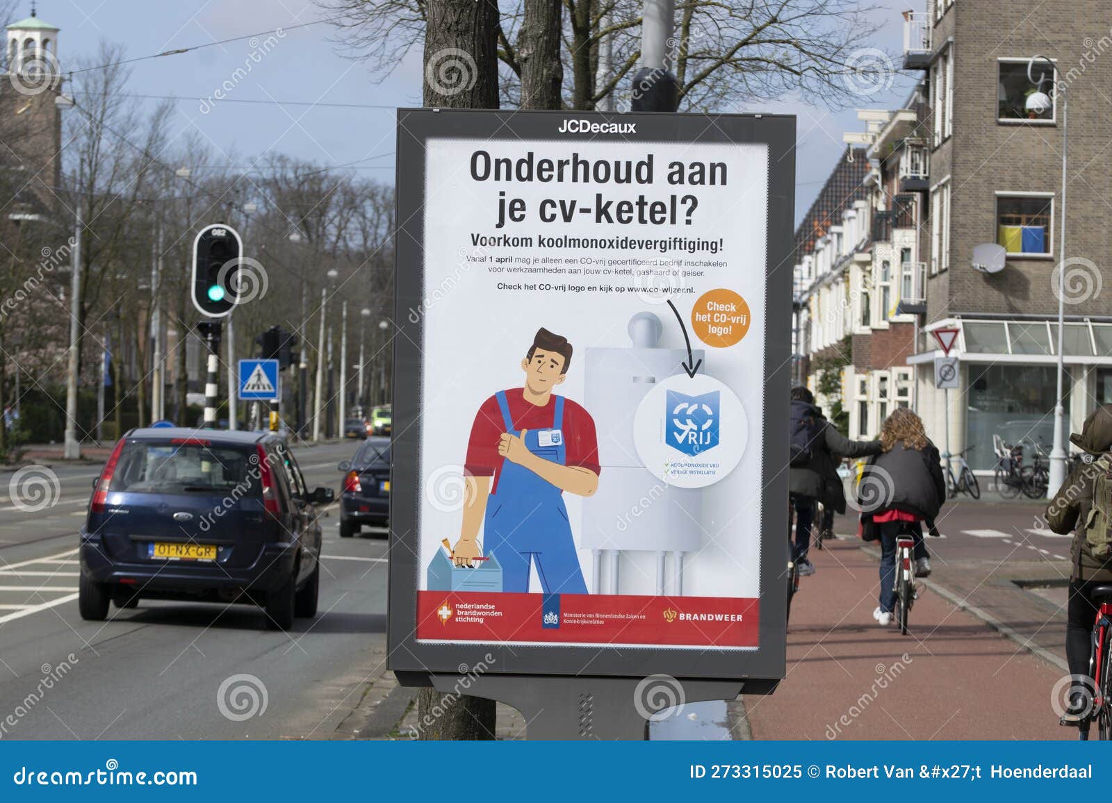 Billboard at Amsterdam Maintain Your Central Heating Boiler the
